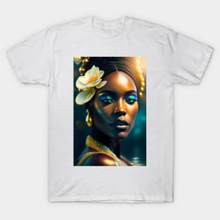 Black History Month Beautiful Melanin Black women T-Shirt